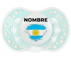 Bandera argentina de efecto pincel con nombre: Chupete lovi dynamic