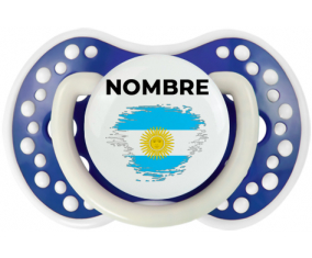 Bandera argentina de efecto pincel con nombre: Chupete lovi dynamic