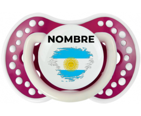 Bandera argentina de efecto pincel con nombre: Chupete lovi dynamic