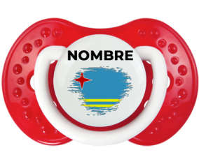 Bandera del efecto pincel Aruba con nombre: Chupete lovi dynamic