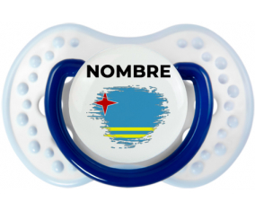 Bandera del efecto pincel Aruba con nombre: Chupete lovi dynamic