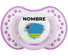 Bandera del efecto pincel Aruba con nombre: Chupete lovi dynamic
