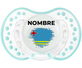 Bandera del efecto pincel Aruba con nombre: Chupete lovi dynamic