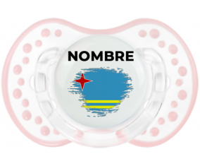 Bandera del efecto pincel Aruba con nombre: Chupete lovi dynamic