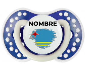 Bandera del efecto pincel Aruba con nombre: Chupete lovi dynamic