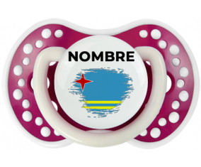 Bandera del efecto pincel Aruba con nombre: Chupete lovi dynamic