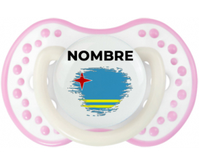 Bandera del efecto pincel Aruba con nombre: Chupete lovi dynamic