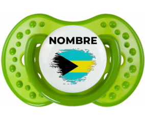 Bandera de pincel Bahamas con nombre: Chupete lovi dynamic personnalisée