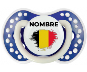 Efecto pincel de bandera Bélgica con nombre: Chupete lovi dynamic