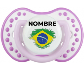 Bandera del efecto pincel de Brasil con nombre: Chupete lovi dynamic