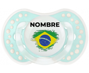 Bandera del efecto pincel de Brasil con nombre: Chupete lovi dynamic