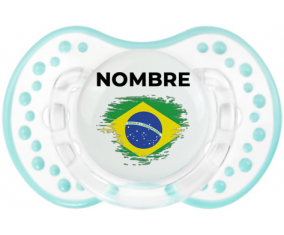 Bandera del efecto pincel de Brasil con nombre: Chupete lovi dynamic