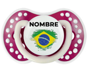 Bandera del efecto pincel de Brasil con nombre: Chupete lovi dynamic
