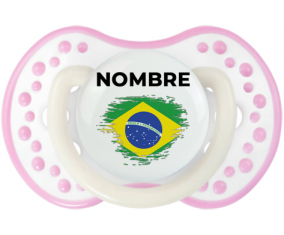 Bandera del efecto pincel de Brasil con nombre: Chupete lovi dynamic