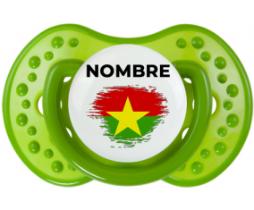 Bandera del efecto pincel de Burkina Faso con nombre: Chupete lovi dynamic