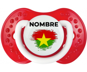 Bandera del efecto pincel de Burkina Faso con nombre: Chupete lovi dynamic