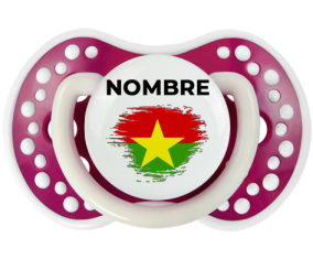 Bandera del efecto pincel de Burkina Faso con nombre: Chupete lovi dynamic