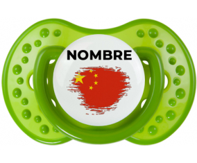 Bandera del efecto pincel de China con nombre: Chupete lovi dynamic personnalisée