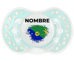 Efecto cepillo de bandera Isla de Navidad con nombre: Chupete lovi dynamic