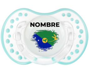 Efecto cepillo de bandera Isla de Navidad con nombre: Chupete lovi dynamic