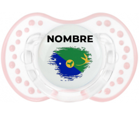 Efecto cepillo de bandera Isla de Navidad con nombre: Chupete lovi dynamic