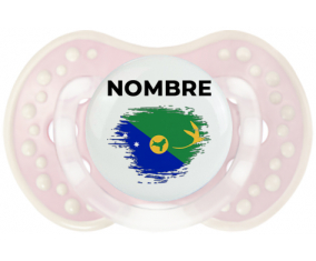 Efecto cepillo de bandera Isla de Navidad con nombre: Chupete lovi dynamic