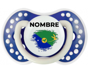 Efecto cepillo de bandera Isla de Navidad con nombre: Chupete lovi dynamic