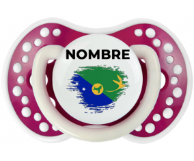Efecto cepillo de bandera Isla de Navidad con nombre: Chupete lovi dynamic