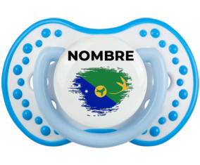 Efecto cepillo de bandera Isla de Navidad con nombre: Chupete lovi dynamic