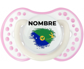 Efecto cepillo de bandera Isla de Navidad con nombre: Chupete lovi dynamic