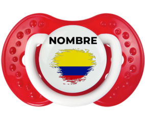 Bandera colombiana con efecto pincel con nombre: Chupete lovi dynamic