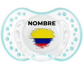 Bandera colombiana con efecto pincel con nombre: Chupete lovi dynamic