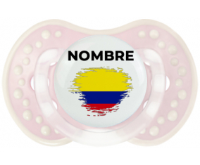 Bandera colombiana con efecto pincel con nombre: Chupete lovi dynamic
