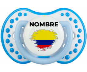 Bandera colombiana con efecto pincel con nombre: Chupete lovi dynamic
