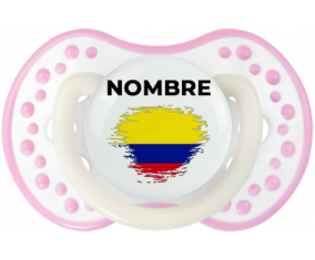 Bandera colombiana con efecto pincel con nombre: Chupete lovi dynamic