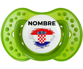 Bandera del efecto pincel de Croacia con nombre: Chupete lovi dynamic personnalisée