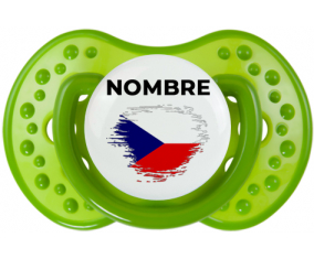 Bandera del efecto pincel de la República Checa con nombre: Chupete lovi dynamic