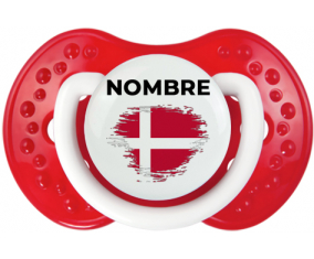 Bandera de efecto pincel dinamarca con nombre: Chupete lovi dynamic