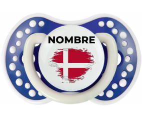 Bandera de efecto pincel dinamarca con nombre: Chupete lovi dynamic