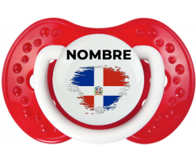 Bandera de efecto pincel de República Dominicana con nombre: Chupete lovi dynamic