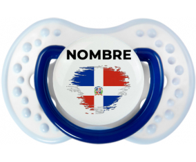 Bandera de efecto pincel de República Dominicana con nombre: Chupete lovi dynamic