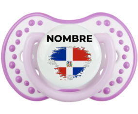 Bandera de efecto pincel de República Dominicana con nombre: Chupete lovi dynamic