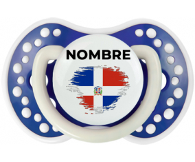Bandera de efecto pincel de República Dominicana con nombre: Chupete lovi dynamic