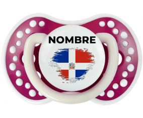 Bandera de efecto pincel de República Dominicana con nombre: Chupete lovi dynamic