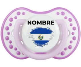 Efecto pincel de bandera El Salvador con nombre: Chupete lovi dynamic