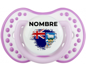 Bandera de efecto de pincel de las Islas Malvinas con nombre: Chupete lovi dynamic