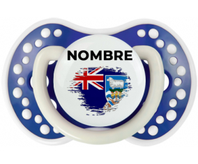 Bandera de efecto de pincel de las Islas Malvinas con nombre: Chupete lovi dynamic