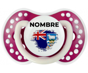 Bandera de efecto de pincel de las Islas Malvinas con nombre: Chupete lovi dynamic