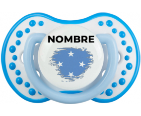 Efecto pincel de bandera Estados Federados de Micronesia con nombre: Chupete lovi dynamic