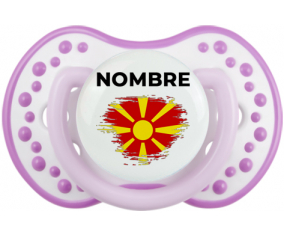 Bandera de cepillo del norte de Macedonia con nombre: Chupete lovi dynamic